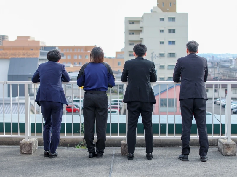 ALSOKありがとう運動の様子